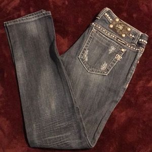 Miss Me straight leg studded Jeans